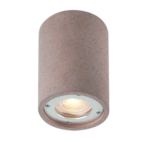 ^ΣΤΡΟΓΓΥΛΟ ΦΩΤΙΣΤΙΚΟ ΟΡΟΦΗΣ IP65 GU10 ΚΟΚΚΙΝΟ ΤΣΙΜΕΝΤΟ ACA – MK163130RR