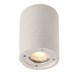 ^ΣΤΡΟΓΓΥΛΟ ΦΩΤΙΣΤΙΚΟ ΟΡΟΦΗΣ IP65 GU10 ΛΕΥΚΟ ΤΣΙΜΕΝΤΟ ACA – MK163130RW