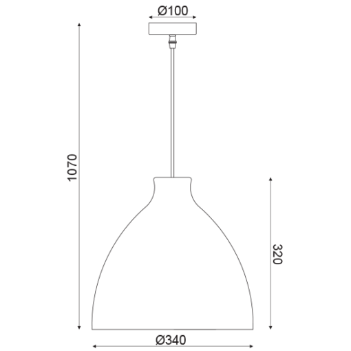 ACA DECOR   – Κρεμαστό Φωτιστικό 1ΧΕ27 Καφέ Καλάμι Φ34ΧΗ107cm