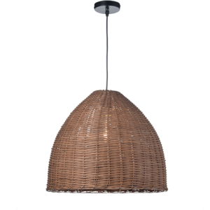 ACA DECOR   – Κρεμαστό Φωτιστικό 1ΧΕ27 Καφέ Καλάμι Φ450 – ML1013012B