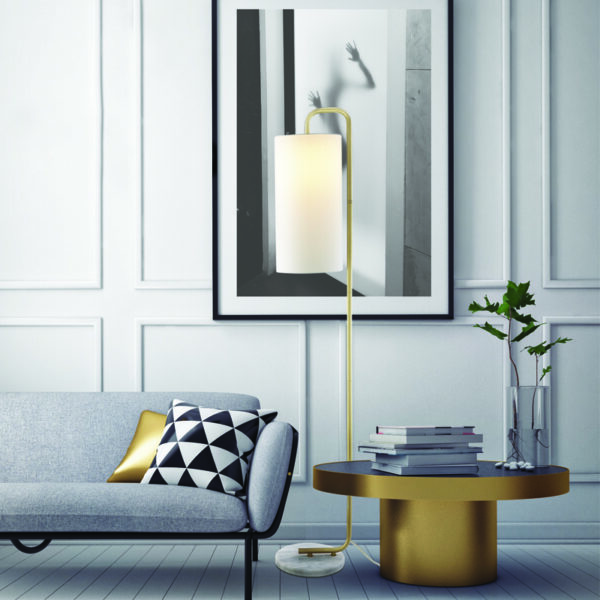 ΕΠΙΔΑΠΕΔΙΟ ΦΩΤΙΣΤΙΚΟ 1XE27 OSAKA ΧΡΥΣΟ ΜΕΤ/ΚΟ+ΛΕΥΚΟ ΑΜΠΑΖΟΥΡ-ΜΑΡΜΑΡΟ IP20 26,5X23XH160CM ACA DECOR – ML121811F