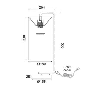 ΕΠΙΤΡΑΠΕΖΙΟ ΦΩΤΙΣΤΙΚΟ 1XE27 OSAKA ΧΡΥΣΟ ΜΕΤ/ΚΟ+ΛΕΥΚΟ ΑΜΠΑΖΟΥΡ-ΜΑΡΜΑΡΟ IP20 20,4X18XH51CM ACA DECOR – ML121811T