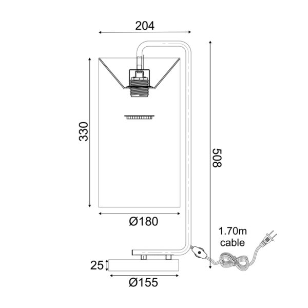 ΕΠΙΤΡΑΠΕΖΙΟ ΦΩΤΙΣΤΙΚΟ 1XE27 OSAKA ΧΡΥΣΟ ΜΕΤ/ΚΟ+ΛΕΥΚΟ ΑΜΠΑΖΟΥΡ-ΜΑΡΜΑΡΟ IP20 20,4X18XH51CM ACA DECOR – ML121811T