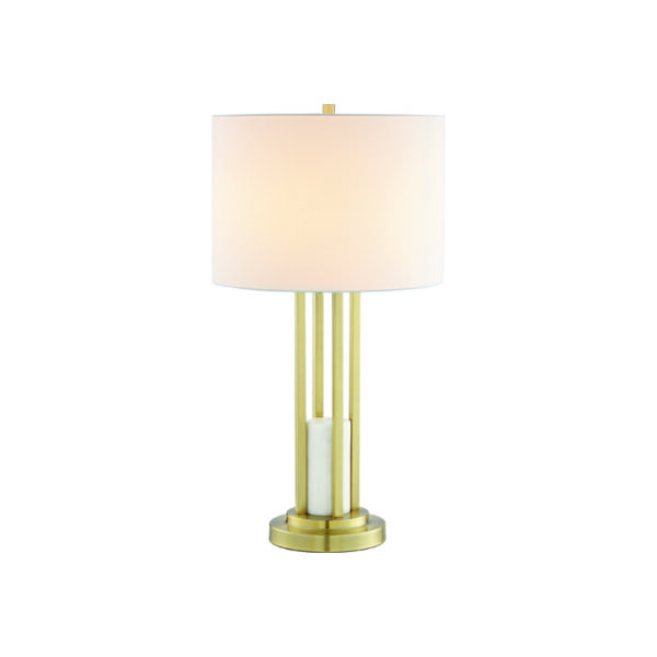 ΕΠΙΤΡΑΠΕΖΙΟ ΦΩΤΙΣΤΙΚΟ 1ΧΕ27 BELIZE ΧΡΥΣΟ ΜΕΤ/ΚΟ+ΛΕΥΚΟ ΑΜΠΑΖΟΥΡ-ΜΑΡΜΑΡΟ IP20 D35,6XH66CM  ACA DECOR – ML127161TGW