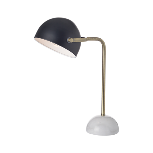 ACA DECOR   – Επιτραπέζιο Φωτιστικό 1ΧΕ27 Μεταλλικό + Μάρμαρο 35Χ23ΧΗ48cm