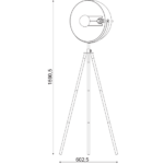 ACA DECOR – Επιδαπέδιο Φωτιστικό 1ΧΕ27 Μεταλλικό Μαύρο/Χρυσό ML306681FBG
