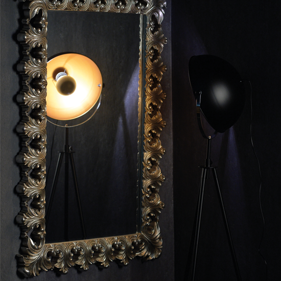 ACA DECOR – Επιδαπέδιο Φωτιστικό 1ΧΕ27 Μεταλλικό Μαύρο/Χρυσό ML306681FBG