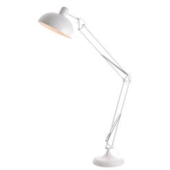 ACA DECOR   – Επιδαπέδιο Φωτιστικό 1ΧΕ27 Μεταλλικό Λευκό 38Χ130ΧΗ207cm