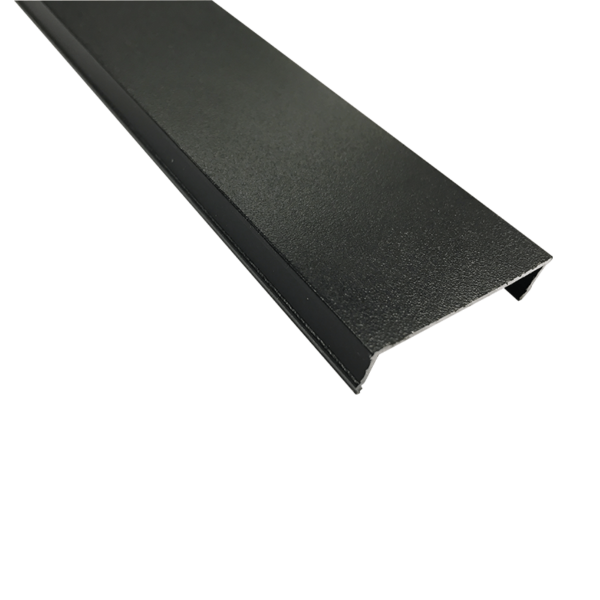 METAL BLACK COVER FOR ALUMINUM PROFILE P240 2.5m/pc ACA – MP240
