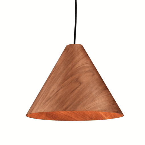 ACA DECOR   κρεμαστό φωτιστικό 1xE27 από ξύλο σε καφέ χρώμα – MQ18P133WW