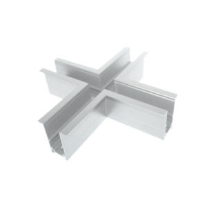 Σύνδεσμος ”+” για Μαγνητική Ράγα Χωνευτή με Αυτάκια 48V Λευκή ACA – MRCROSSW