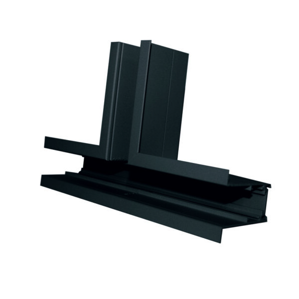 Σύνδεσμος ”Τ” για Μαγνητική Ράγα Χωνευτή με Αυτάκια 48V Μαύρη ACA – MRTB