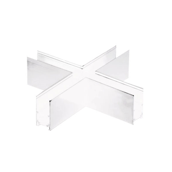 Σύνδεσμος ”+” για Μαγνητική Ράγα Οροφής/Κρεμαστή 48V Λευκή ACA – MSCROSSW