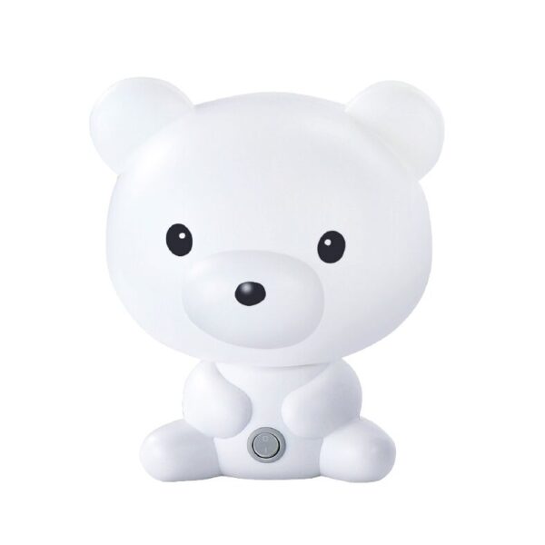 Επιτραπέζιο Παιδικό Φωτιστικό Αρκουδάκι E14 Πλαστικό Λευκό ACA DECOR – MT120961W