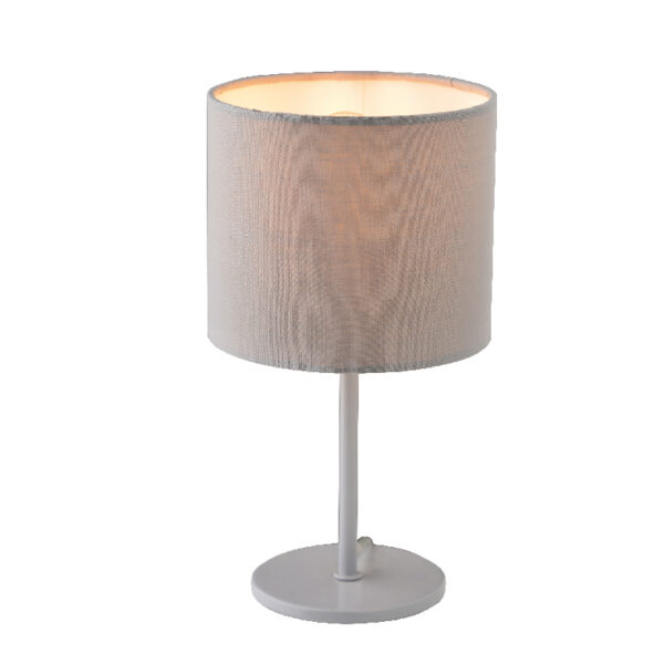 Πορτατίφ με Υφασμάτινο Καπέλο Γκρι 1xE14 ACA DECOR – MT3000G