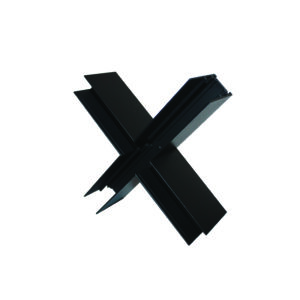 Σύνδεσμος ”+” για Μαγνητική Ράγα Χωνευτή Trimless 48V Μαύρος ACA – MTCROSSB