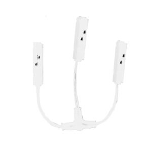 Τροφοδοσία ”T” για Μαγνητική Ράγα 48V Λευκή ACA – MTCW