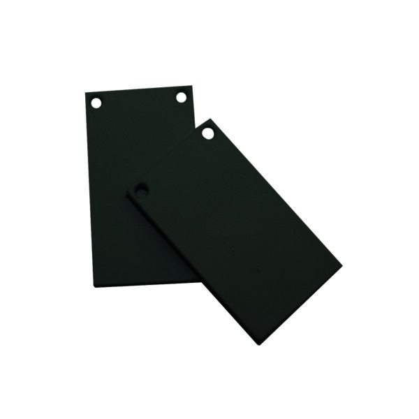 Σετ Πλαστικές Τάπες (2 τμχ)  για Μαγνητική Ράγα Χωνευτή Trimless 48V Μαυρο ACA – MTECB