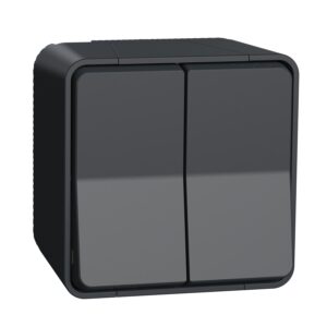 Schneider Mureva Styl διακόπτης κομμυτατέρ/Αλέ ρετούρ επίτοιχος Ανθρακί IP55 – MUR35022