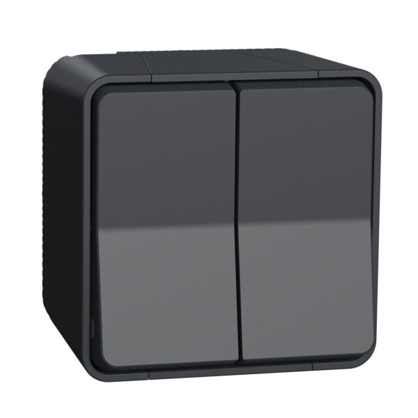 Schneider Mureva Styl διακόπτης κομμυτατέρ/Αλέ ρετούρ επίτοιχος Ανθρακί IP55 – MUR35022