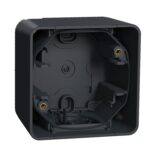 Schneider Mureva Styl κουτί επίτοιχο 1 θέσης Ανθρακί IP55 – MUR37911