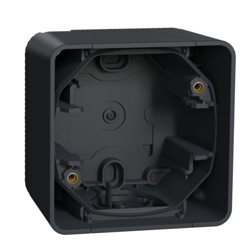 Schneider Mureva Styl κουτί επίτοιχο 1 θέσης Ανθρακί IP55 – MUR37911