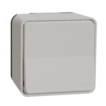 Schneider Mureva Styl μπουτόν απλό επίτοιχο Λευκό IP55 – MUR39026