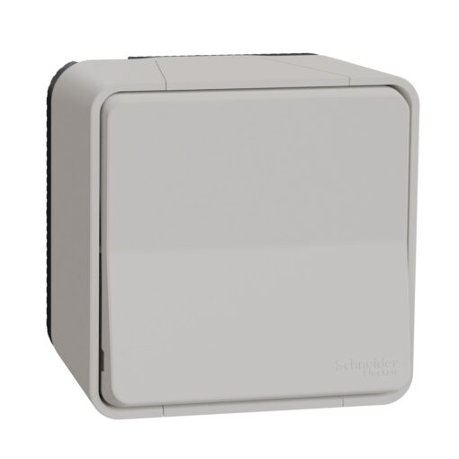 Schneider Mureva Styl μπουτόν απλό επίτοιχο Λευκό IP55 – MUR39026