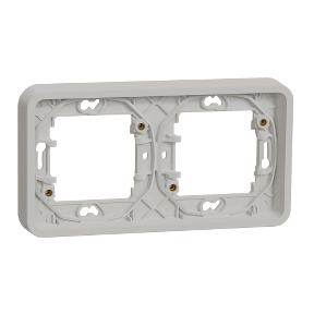 Schneider Mureva Styl πλαίσιο οριζόντιας τοποθέτησης, 2 θέσεων Λευκό IP55 – MUR39101