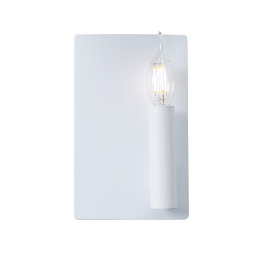 Επιτοίχιο Φωτιστικό 1ΧΕ14 Μεταλλικό Λευκό ACA DECOR  – MXB150021A