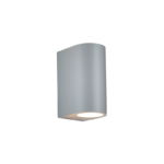it-Lighting Michigan 2xGU10 Outdoor Up-Down Wall Lamp Grey D14.7cmx9cm (80200134)