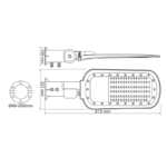 LED Φωτιστικό Δρόμου 100W 14000LM 4000K 140×90˚ CLASS I 230V AC IP66 ACA – NORD10040