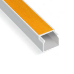 Κανάλι Καλωδίων 16X16mm με Αυτοκόλλητη Ταινία με Διπλό Κλείδωμα Λευκό ACA – NX1616WSTDL