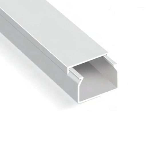 80X60mm Πλαστικό Κανάλι Καλωδίων Χωρίς Αυτοκόλλητο Λευκό 2m ACA – NX8060W
