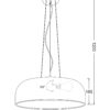 Κρεμαστό Φωτιστικό 3xE27 Μεταλλικό Μαύρο Φ480 ACA DECOR  – OD5390MB