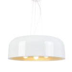 Κρεμαστό Φωτιστικό 3xE27 Μεταλλικό Λευκό Φ480 ACA DECOR  – OD5390MW
