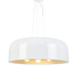 Κρεμαστό Φωτιστικό 3xE27 Μεταλλικό Λευκό Φ480 ACA DECOR  – OD5390MW