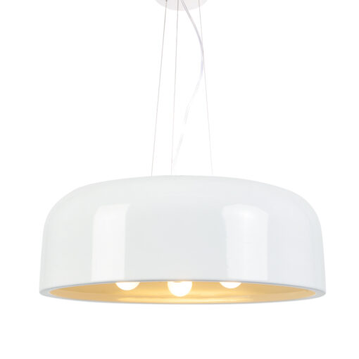 Κρεμαστό Φωτιστικό 3xE27 Μεταλλικό Λευκό Φ480 ACA DECOR  – OD5390MW