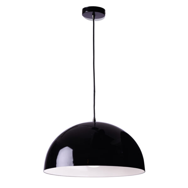 Κρεμαστό Φωτιστικό 1xΕ27 Μεταλλικό Μαύρο Φ400 ACA DECOR  – OD5391MB