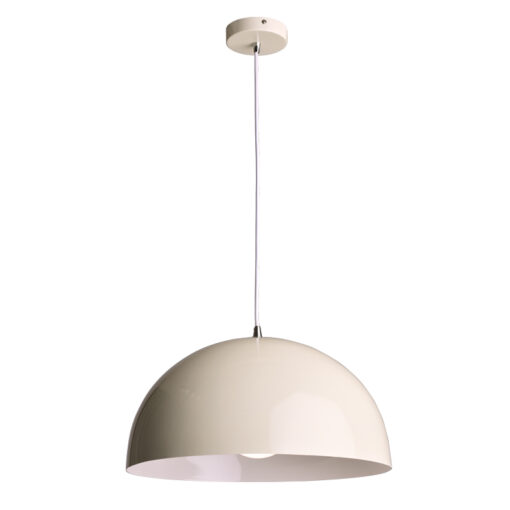 Κρεμαστό Φωτιστικό 1xΕ27 Μεταλλικό Κρεμ Φ400 ACA DECOR – OD5391MSW