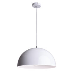 Κρεμαστό Φωτιστικό 1xΕ27 Μεταλλικό Λευκό Φ400 ACA DECOR  – OD5391MW