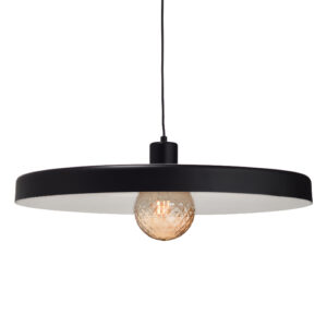 Κρεμαστό Φωτιστικό 1ΧΕ27 Μεταλλικό Μαύρο Ματ Φ600 ACA DECOR   – OD5392LBK