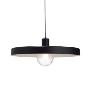 Κρεμαστό Φωτιστικό 1ΧΕ27 Μεταλλικό Μαύρο Ματ Φ500 ACA DECOR  – OD5392MBK