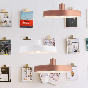 Κρεμαστό Φωτιστικό 1ΧΕ27 Μεταλλικό Λευκό Ματ Φ600 ACA DECOR  – OD5392LWH