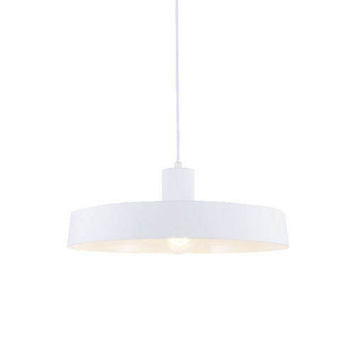 Κρεμαστό Φωτιστικό 1ΧΕ27 Μεταλλικό Λευκό Ματ Φ360 ACA DECOR   – OD5392SWH