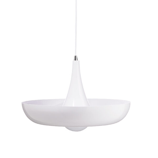 Κρεμαστό Φωτιστικό 1ΧΕ27 Μεταλλικό Λευκό Φ400 ACA DECOR  – OD5435WH