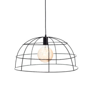 Κρεμαστό Φωτιστικό 1ΧΕ27 Μεταλλικό Μαύρο Πλέγμα Φ500 ACA DECOR  – OD543650