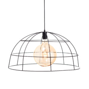 Κρεμαστό Φωτιστικό 1ΧΕ27 Μεταλλικό Μαύρο Πλέγμα Φ600 ACA DECOR   – OD543660