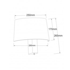 Απλίκα Μεταλλική Χρώμιο 1XE27 Μαύρο Αμπαζούρ με Δακόπτη ACA DECOR   – OD5611B