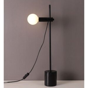 ΕΠΙΤΡΑΠΕΖΙΟ ΦΩΤΙΣΤΙΚΟ 1XE14 ΜΑΥΡΟ ΜΑΡΜΑΡΟ+ΜΕΤ/ΚΟ D9XH58CM HERA ACA DECOR   – OD581T58B